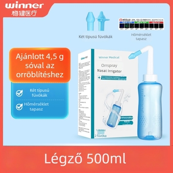Masszív orröblítő készülék, 300 ml kapacitású, tartalmaz orröblítő sót 2.7 g