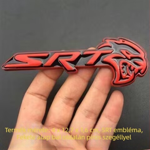 Dodge Challenger SRT Hellcat autó embléma matrica – testreszabható, 3D matrica, mintázat 992, öntapadó szerelés, Shengyi