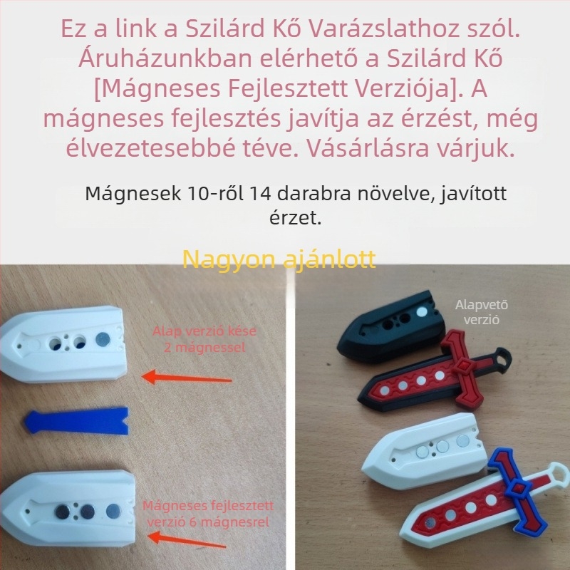 Műanyag kézben tartható kard játék fejtörővel 4–6 éves gyerekeknek — beltéri szórakozás