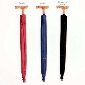Leválasztható járóesernyő idős személyeknek, crutch-stílusú nyéllel, 8-szárú acélváz, Impact Cloth vászon, manuális nyitás-zárás