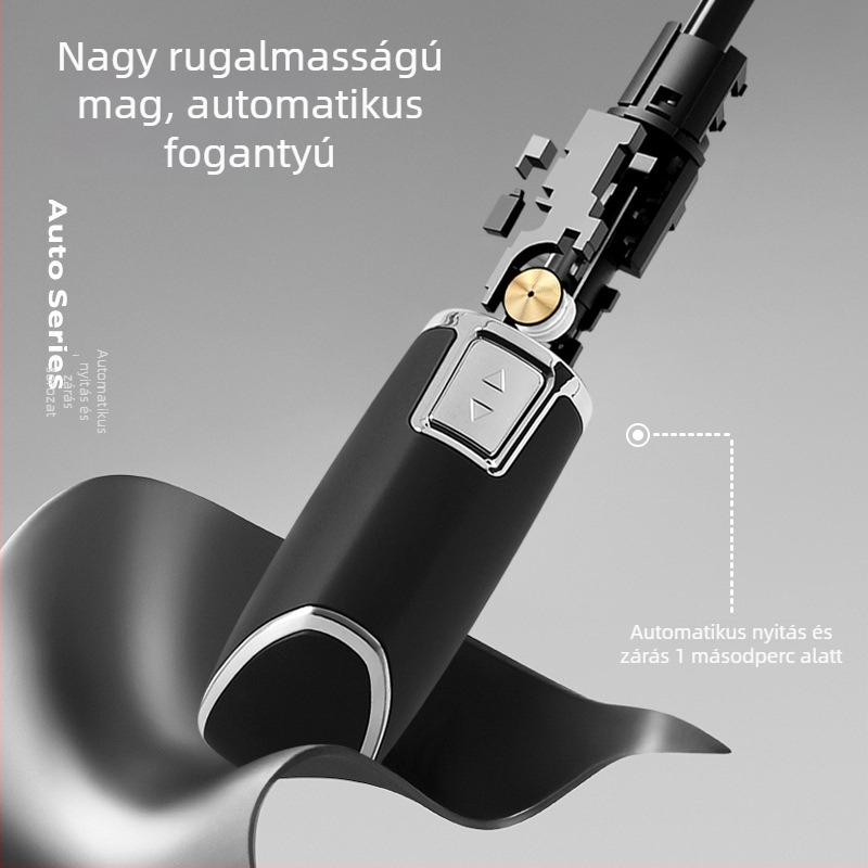 Nossen 10 bordás automata esernyő férfiaknak, nem összecsukható, üzleti esernyő, szélálló, logó nyomtatás lehetséges