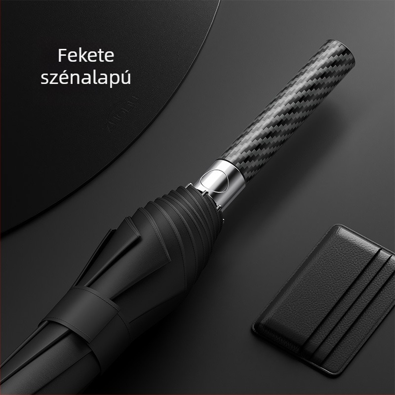 Automata szénszálas esernyő, ultra könnyű, hosszú nyeletű, szélálló, poliészter borítású