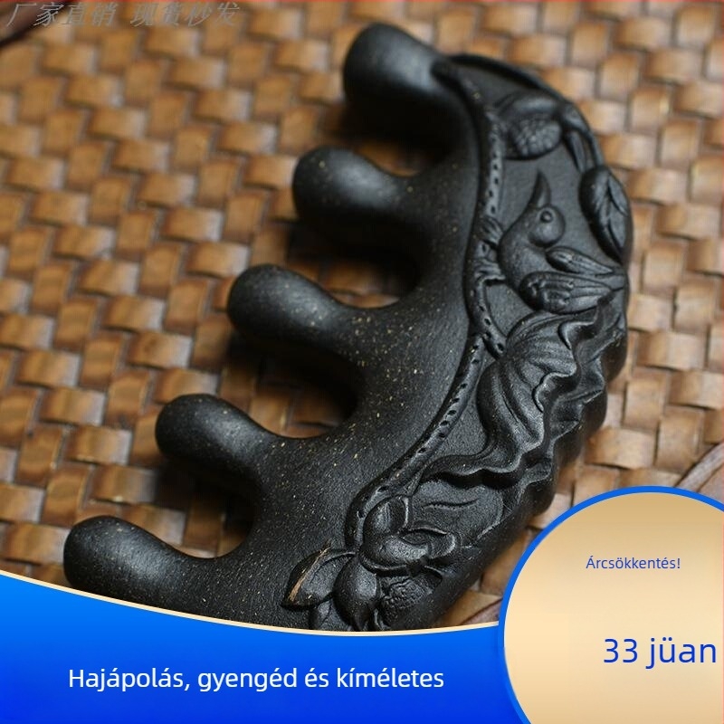 Fából készült fésű hajnövekedéshez, fejbőr masszázs, illatos, hajhullás elleni Polygonum multiflorum