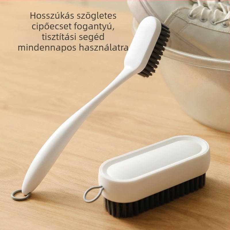 Cipőtisztító kefe műanyag sörtékkel, karbantartás és dezinfekció, modern minimalista stílus