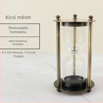 DIY tölthető homokórás időmérő, fémbevonattal, modern minimalist stílus