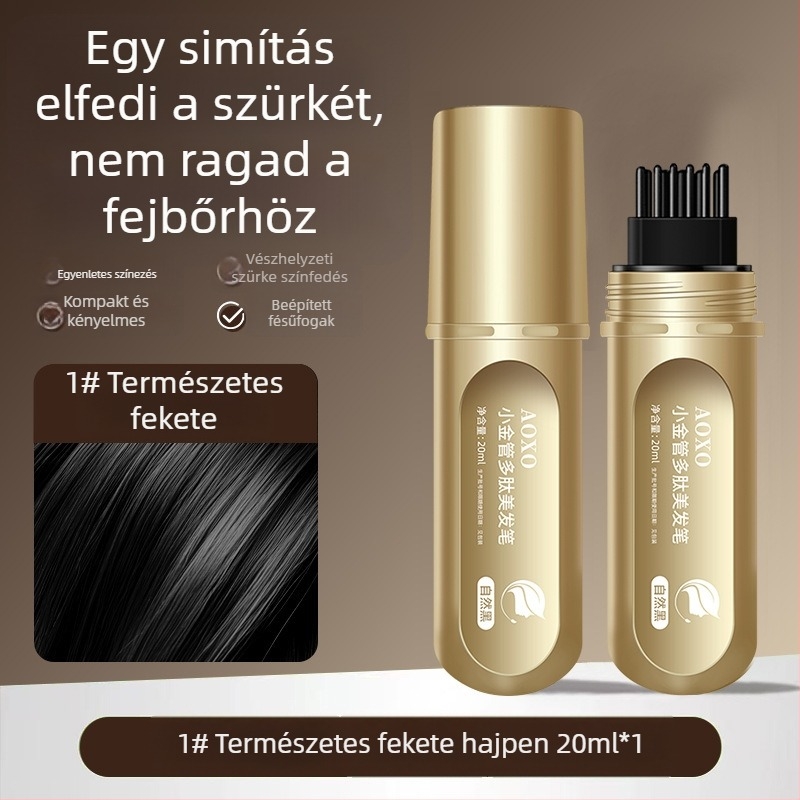 Hajápolási fésű polipeptid tollal, egyszer használatos műanyag eszköz beépített fogakkal, általános használatra