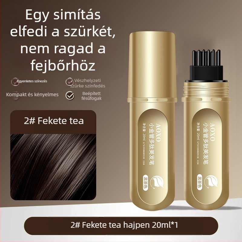 Hajápolási fésű polipeptid tollal, egyszer használatos műanyag eszköz beépített fogakkal, általános használatra