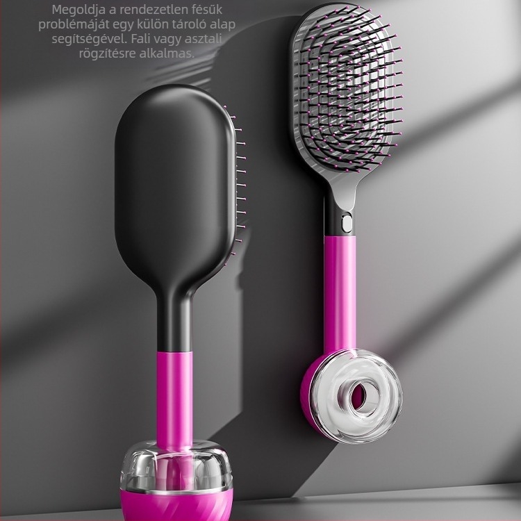 Női prémium hajkefe légpárnás párnázással, antisztatikus, fejbőr masszázs, otthoni használatra