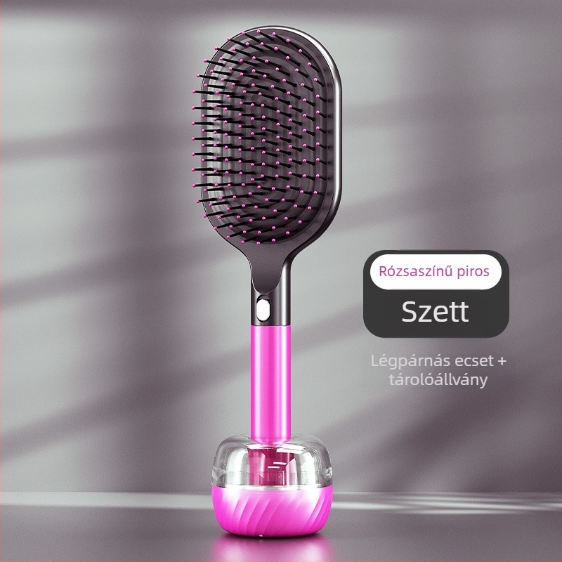 Női prémium hajkefe légpárnás párnázással, antisztatikus, fejbőr masszázs, otthoni használatra