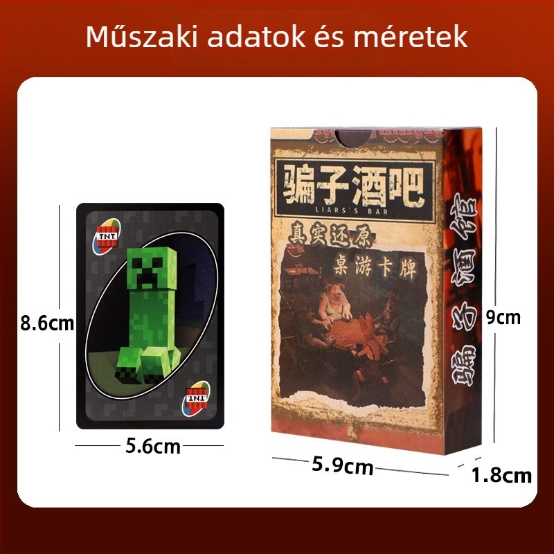Scammer Tavern Póker kártyajáték — többjátékos parti játék, papíralapú, 14+ korosztály