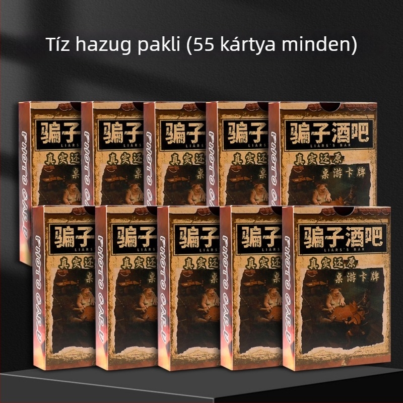 Scammer Tavern Póker kártyajáték — többjátékos parti játék, papíralapú, 14+ korosztály