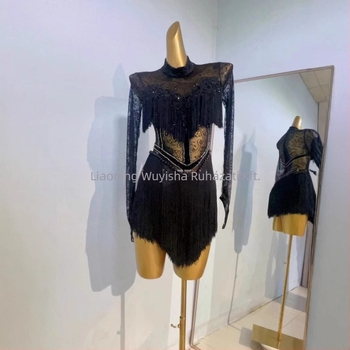 Latin tánc versenyruha spandex anyagból, nők 18–24 éveseknek, 30–50% spandex tartalom, 2024 ősz megjelenés