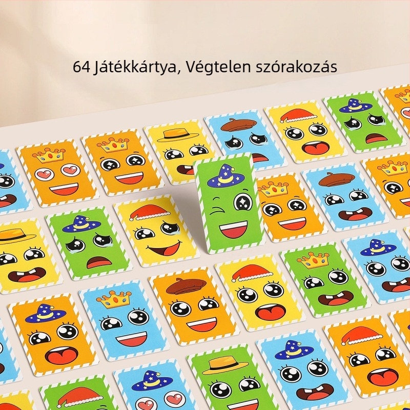 Fából készült társasjáték 4–6 éves gyerekeknek, két játékos párbaj, szülő-gyermek interakció és gondolkodás fejlesztése