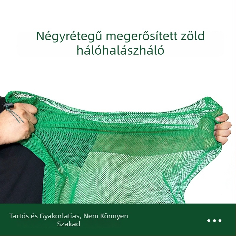 Xinwei Fishing Gear Tömörített Nylon Háló Táska Húzózsinórral, Négyzetes Alap