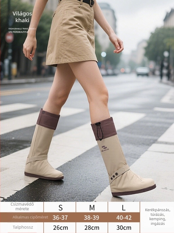 PVC-ből készült cipővédők zárható résszel – vastagított, kopásálló és vízálló kivitelben, kültéri túrázáshoz