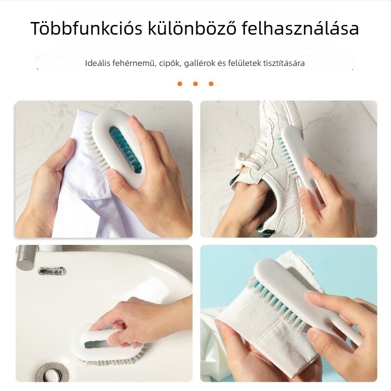 Camellia mosóecset gyapjú puha sörtékkel ruhákhoz és cipőkhöz, műanyag konstrukció