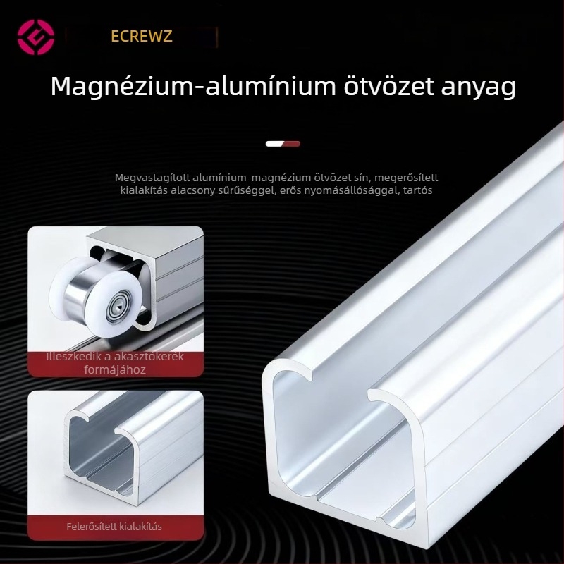 Alumínium ötvözet csúszósín, modell Slide-01, márka Ecrew/Yigu, vastagított felület, modern minimalista stílus