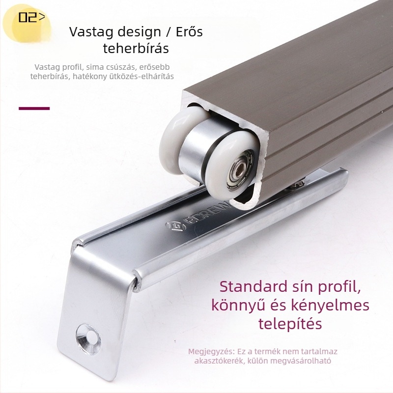 Alumínium ötvözet csúszósín, modell Slide-01, márka Ecrew/Yigu, vastagított felület, modern minimalista stílus