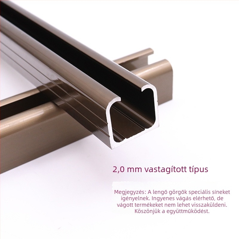 Alumínium ötvözet csúszósín, modell Slide-01, márka Ecrew/Yigu, vastagított felület, modern minimalista stílus