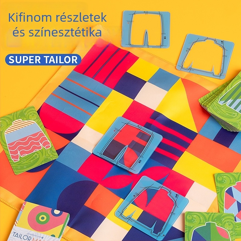 Kétfős társasjáték gyermekeknek — oktató játék szülő-gyermek részvételével; Anyag: vászon + akril; 4–6 éveseknek; Csomagolás: színes doboz és OPP zacskó