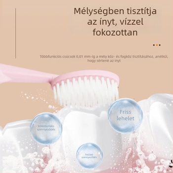 MY Fogkefe Nagy fejjel, Ultra-puhák sörték, Anyag: PP + kukoricakeményítő, Szájhigiénére, Lejárati idő 36 hónap