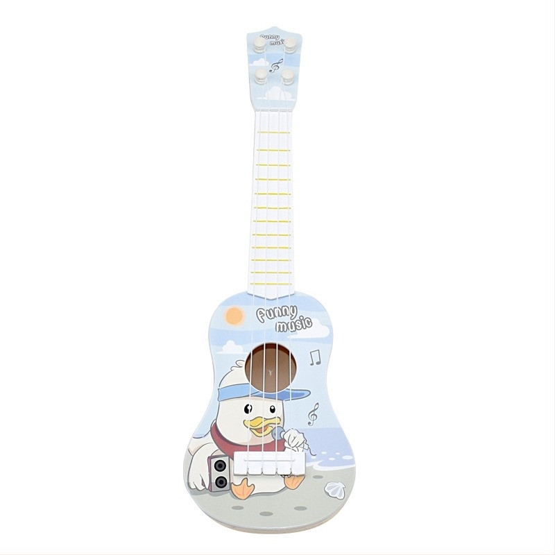 Gyerekeknek szóló ukulele – mini négyhúros műanyag játék, UNE LUCIOLE márka, 7–14 évesek számára