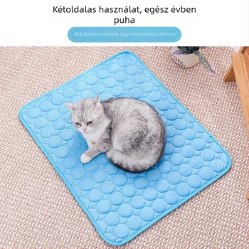 Hűtő matrac háziállatok számára, kutyáknak és macskáknak, jéghideg selyem felület, beltéri használatra, egyszerű dizájn