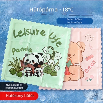 Ice Pad – Irodai hűtő ülőpárna, PVC felület, Környezetbarát töltet, 500 g, 50 darabos csomag, Hőguta megelőzése