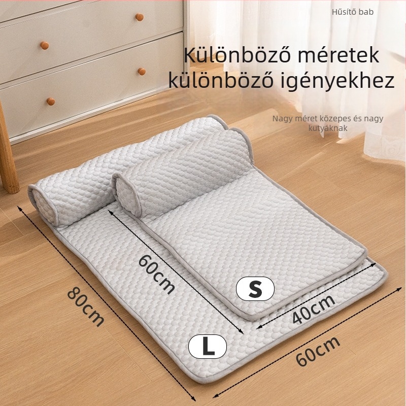 Qimi Hűtőpárna kutyáknak és macskáknak, beltéri használat, egész éves, könnyen letörölhető