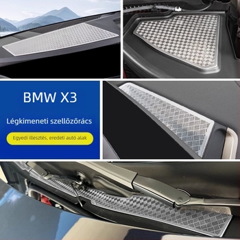 Rozsdamentes acél belső autós matricák BMW X3-hoz – Horse friend