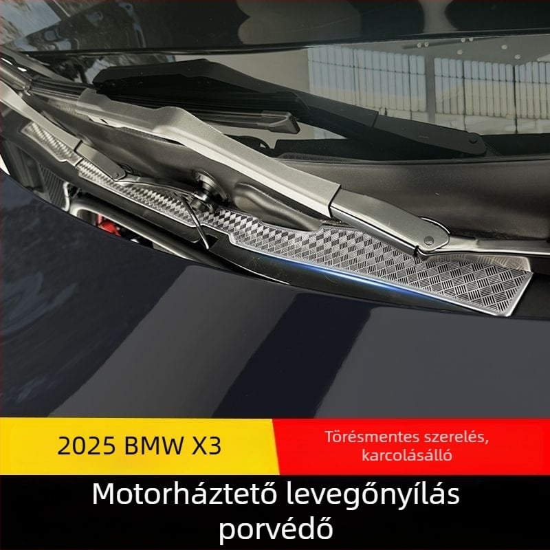 Rozsdamentes acél belső autós matricák BMW X3-hoz – Horse friend