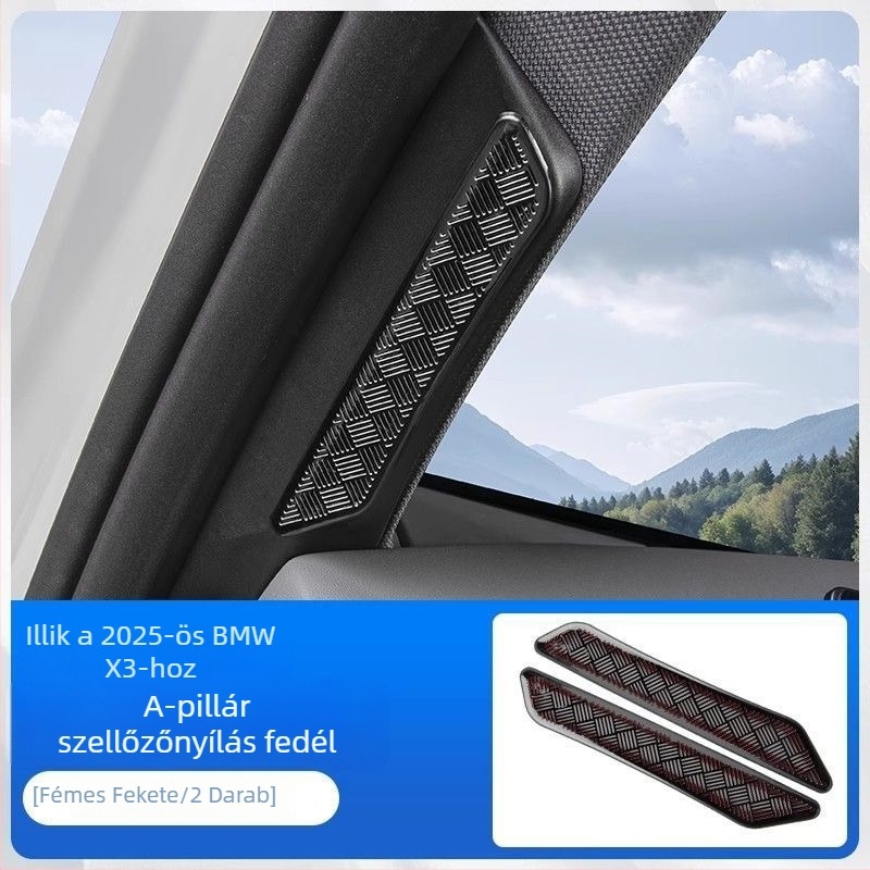 Rozsdamentes acél belső autós matricák BMW X3-hoz – Horse friend