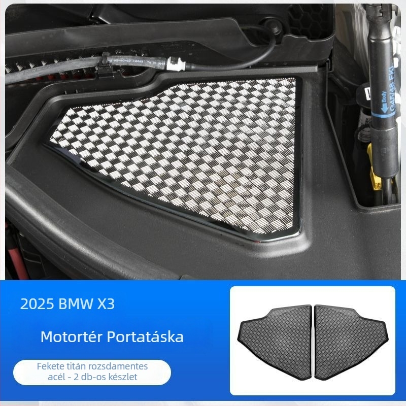 Rozsdamentes acél belső autós matricák BMW X3-hoz – Horse friend