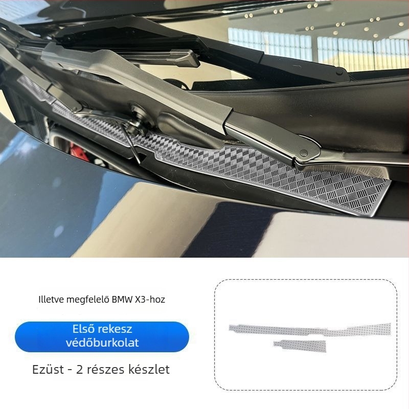Rozsdamentes acél belső autós matricák BMW X3-hoz – Horse friend