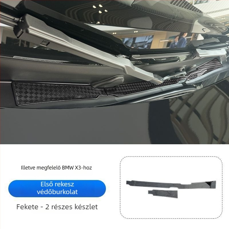 Rozsdamentes acél belső autós matricák BMW X3-hoz – Horse friend