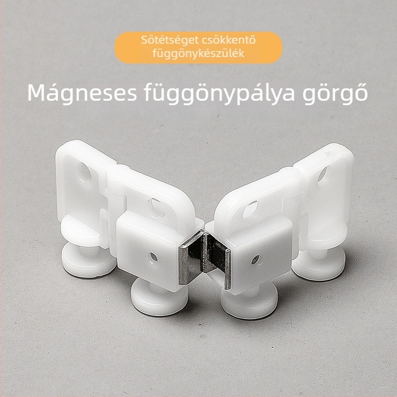 Mágneses görgő függöny sínhez, rozsdamentes acélból, egyenes és görbe sínekhez, modern minimalist dizájn