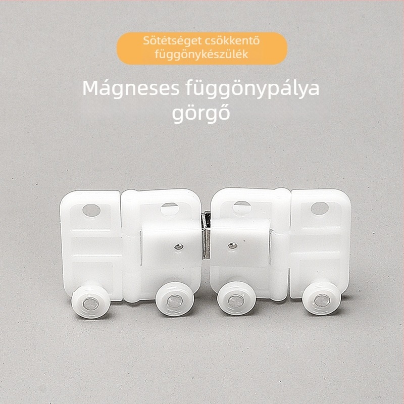 Mágneses görgő függöny sínhez, rozsdamentes acélból, egyenes és görbe sínekhez, modern minimalist dizájn