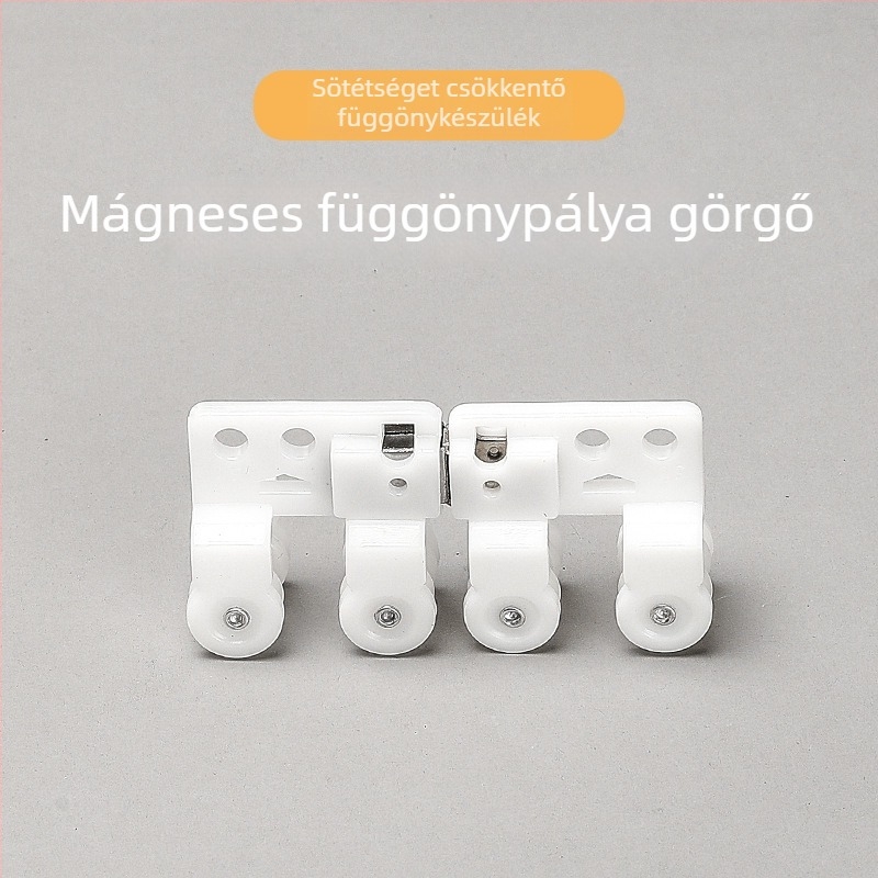 Mágneses görgő függöny sínhez, rozsdamentes acélból, egyenes és görbe sínekhez, modern minimalist dizájn