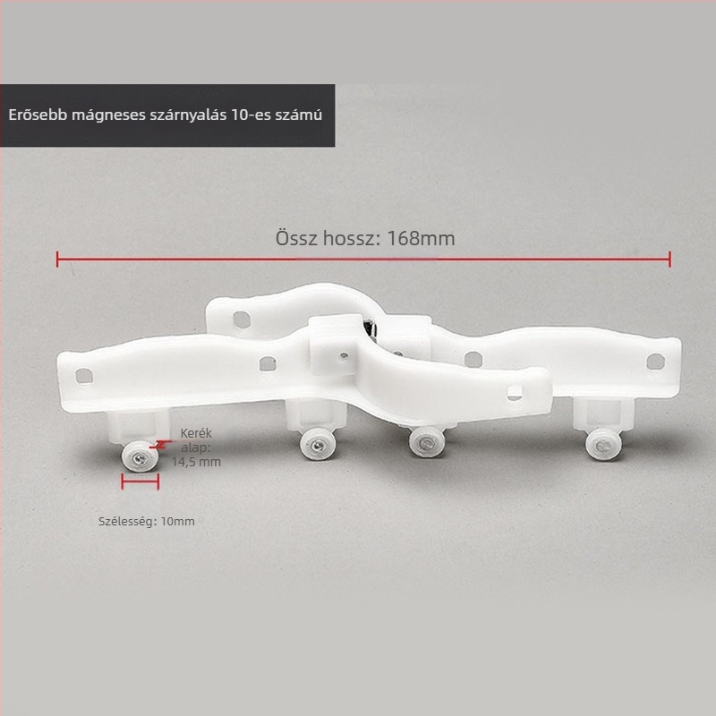 Mágneses görgő függöny sínhez, rozsdamentes acélból, egyenes és görbe sínekhez, modern minimalist dizájn
