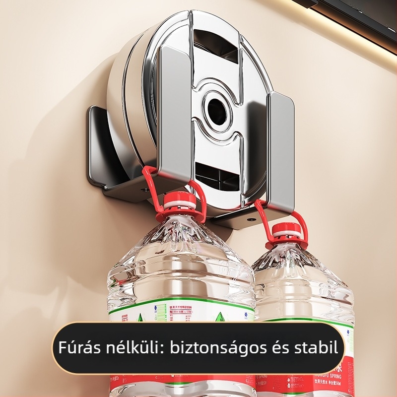 Yihengda Router elhelyező polc – ragasztóval szerelhető, fúrás nélkül, szénacél, minimalista falra szerelhető dizájn, egy szint, nappali tároló