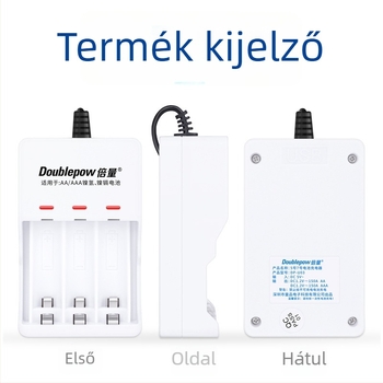 AA NiMH/NiCd számára USB 3-slots töltő, 1.2V, 150mA kimenet, 5V bemenet