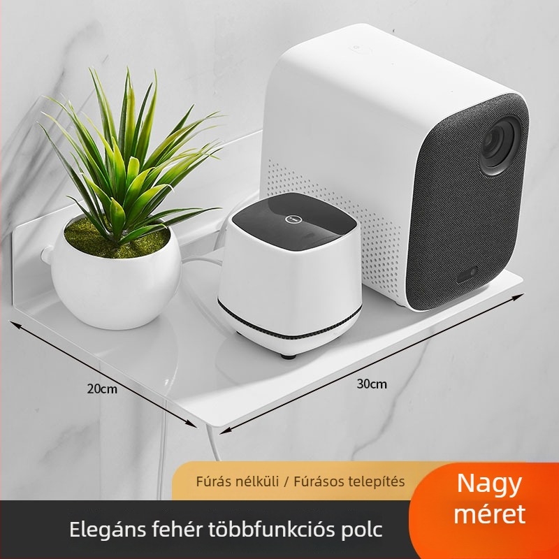 FALRA szerelhető többfunkciós polc szénacélból, egy réteg, csavaros beépítéses szerelés, alkalmas hálószobába, nappaliba és fürdőszobába