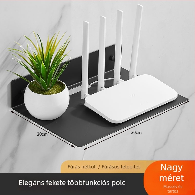 FALRA szerelhető többfunkciós polc szénacélból, egy réteg, csavaros beépítéses szerelés, alkalmas hálószobába, nappaliba és fürdőszobába