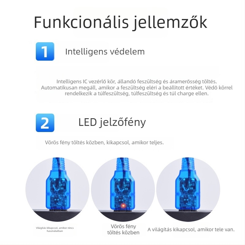3.7V Li-ion akkumulátor töltő USB-kábel, bemenet 5V/1-2A, kimenet 4,2V, sorozat 3,7V USB töltőkábel, akkumulátorhoz, Márka Orange Blue Green