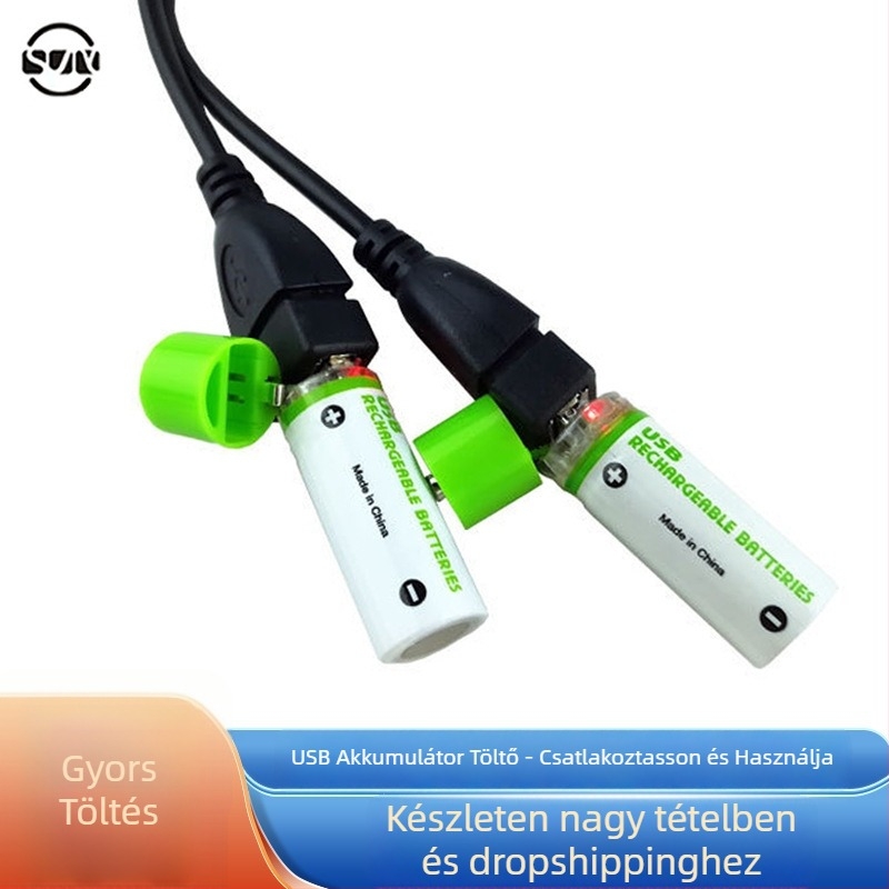 Sheng Jieyu Ni-MH akkumulátor töltő, USB kétportos, 5V bemenet/5V kimenet, ROHS
