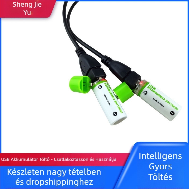 Sheng Jieyu Ni-MH akkumulátor töltő, USB kétportos, 5V bemenet/5V kimenet, ROHS