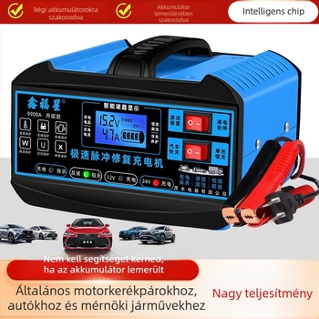 Xinfuxing 9900A nagy teljesítményű autóakkumulátor töltő, kimenet 12V-24V, bemenet 180-260V
