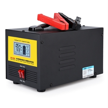 12/24V Autóakkumulátor töltő – tiszta réz konstrukció, automatikus kikapcsolás töltéskor, bemenet 220V AC, kimenet DC 12-24V, WX-200A3 tanúsított