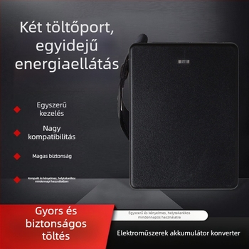 Polimer lítium akkumulátor töltő, bemenet AC 100–240V, kimenet 5V 2A, CE tanúsítvány