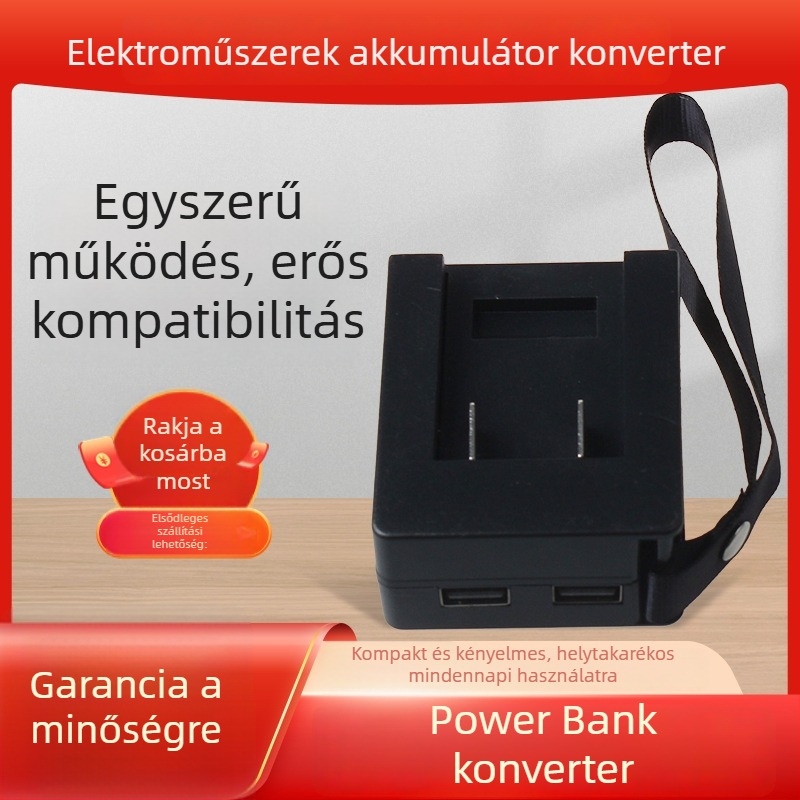 Polimer lítium akkumulátor töltő, bemenet AC 100–240V, kimenet 5V 2A, CE tanúsítvány